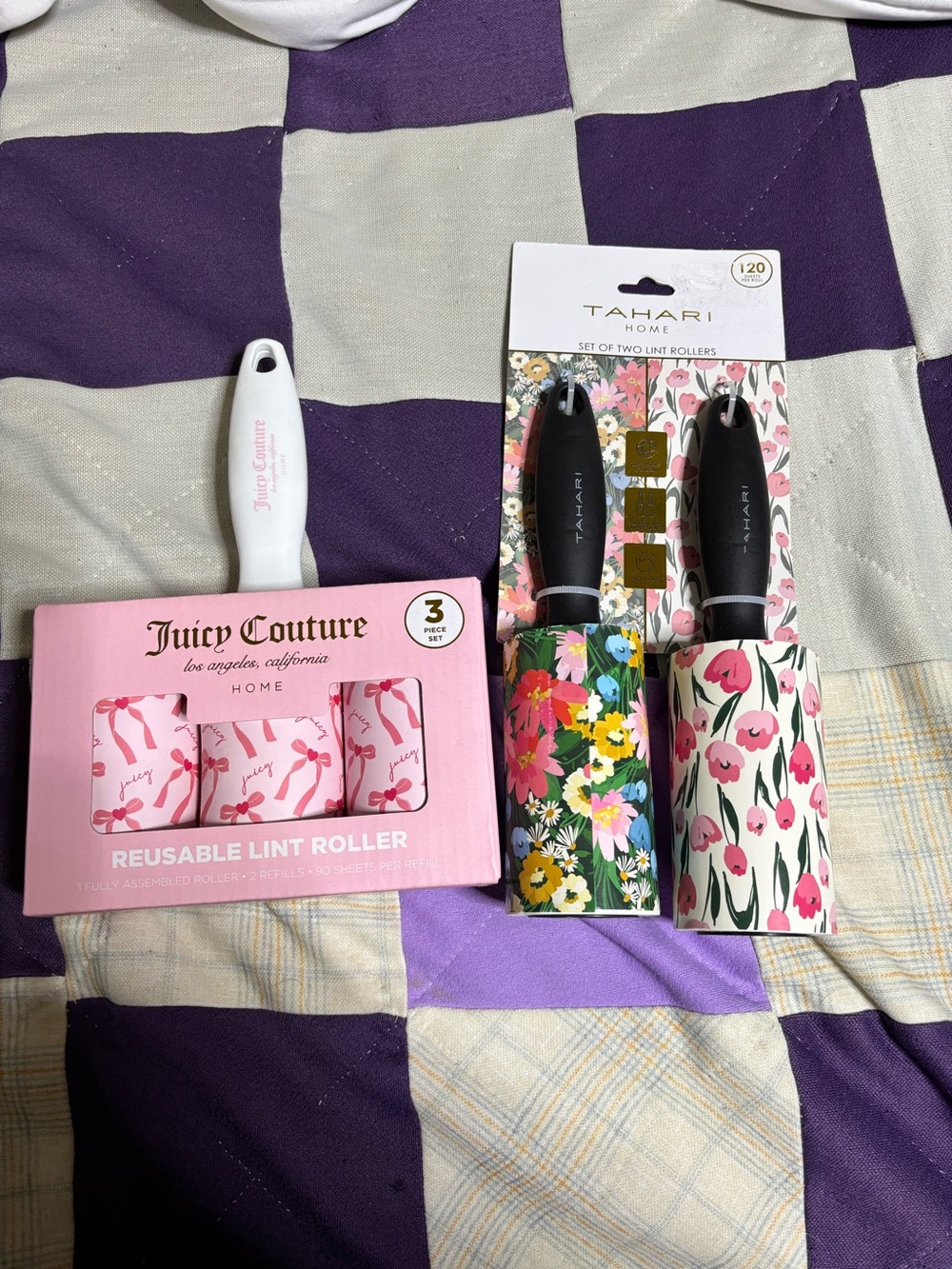 Juicy couture and tahari lint rollers (NWT) come together